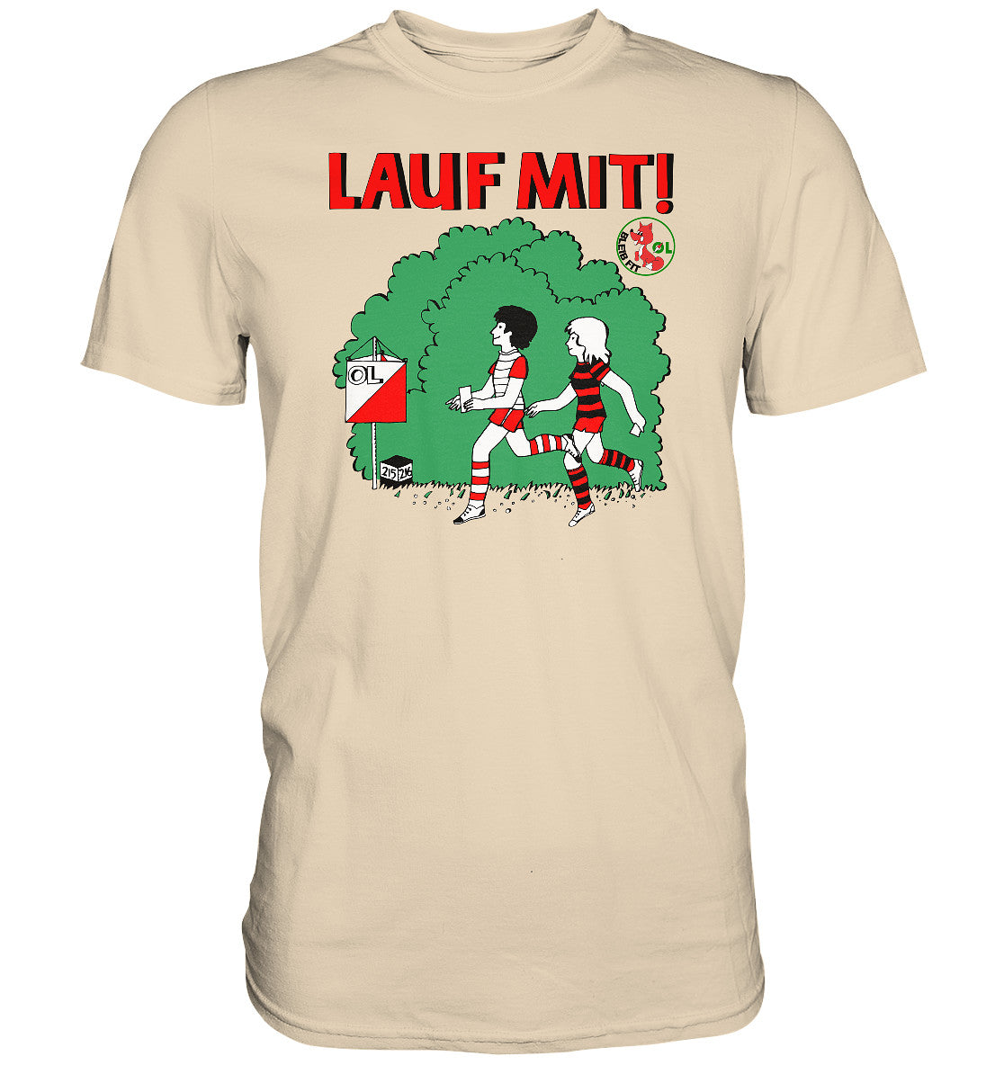 DDR Ostalgie Shirt Unisex • LAUF MIT - BLEIB FIT (DFF)