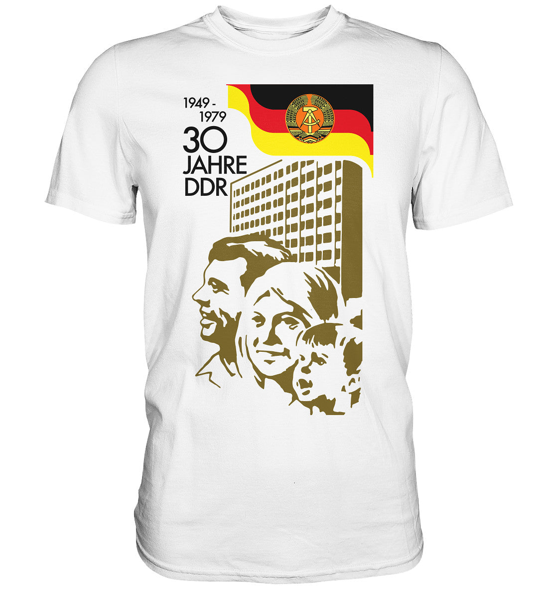 DDR Ostalgie Shirt Unisex • 30 JAHRE DDR - BRIEFMARKE