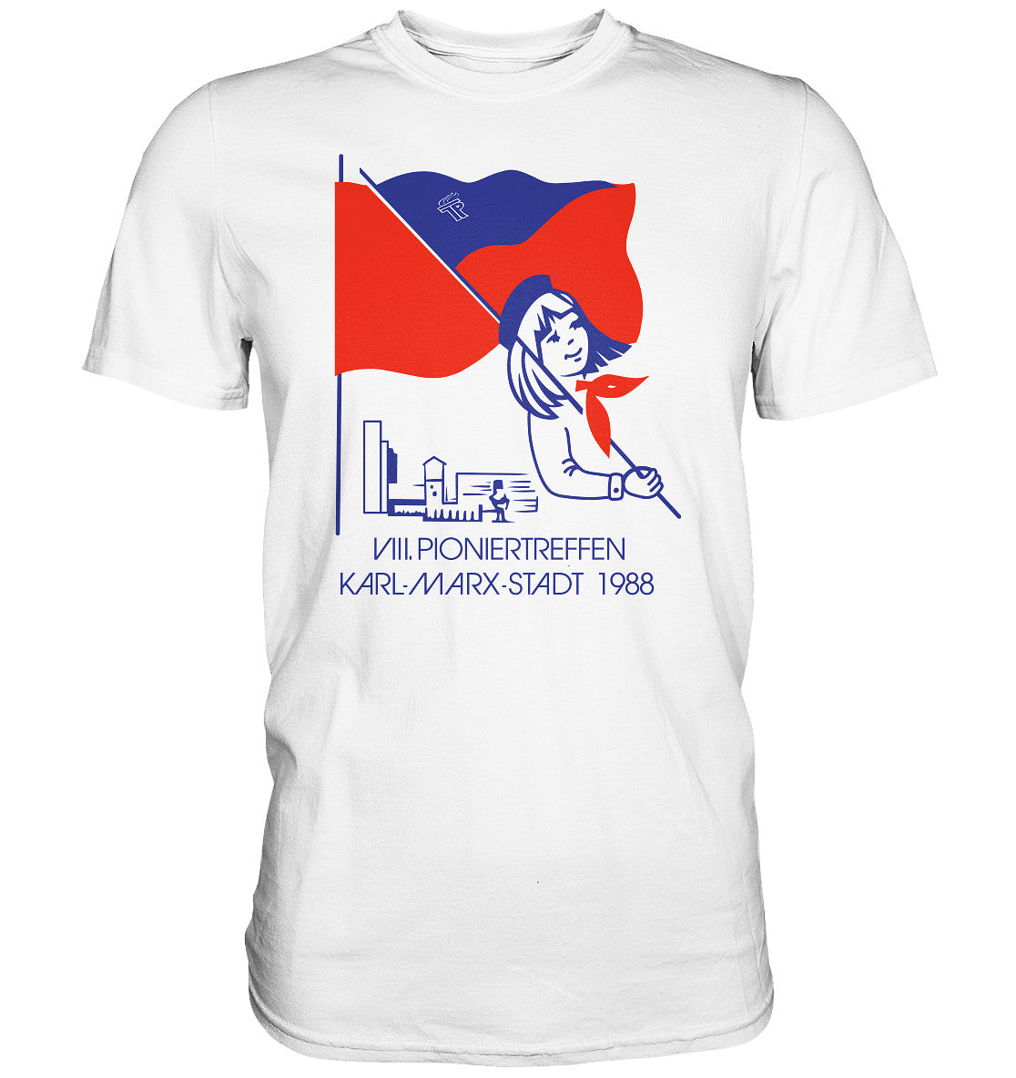 DDR Ostalgie Shirt Unisex • 8. PIONIERTREFFEN KARL-MARX-STADT 1988