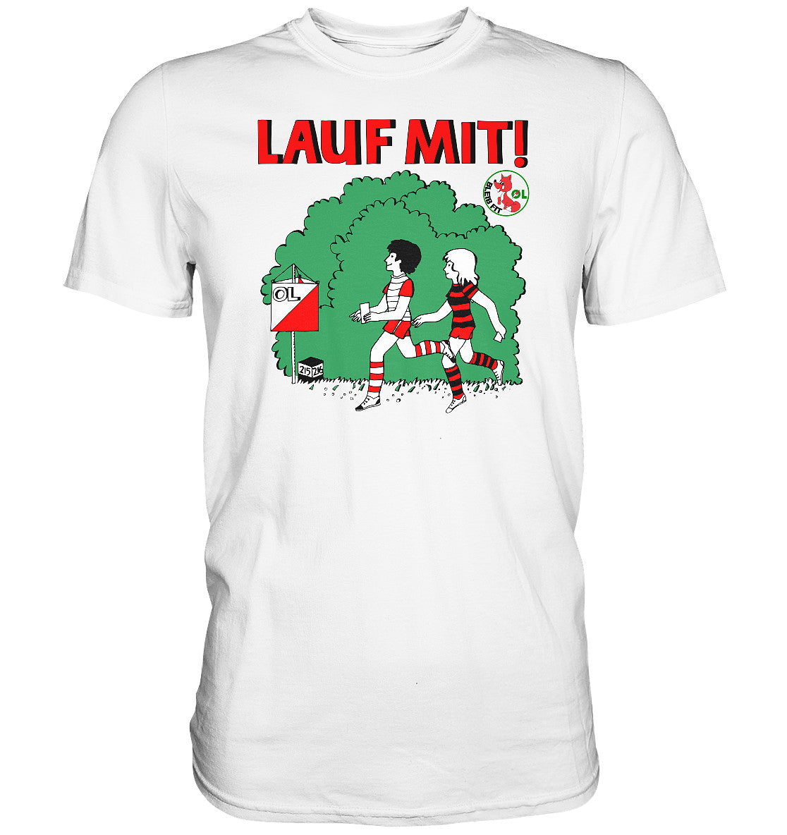 DDR Ostalgie Shirt Unisex • LAUF MIT - BLEIB FIT (DFF)