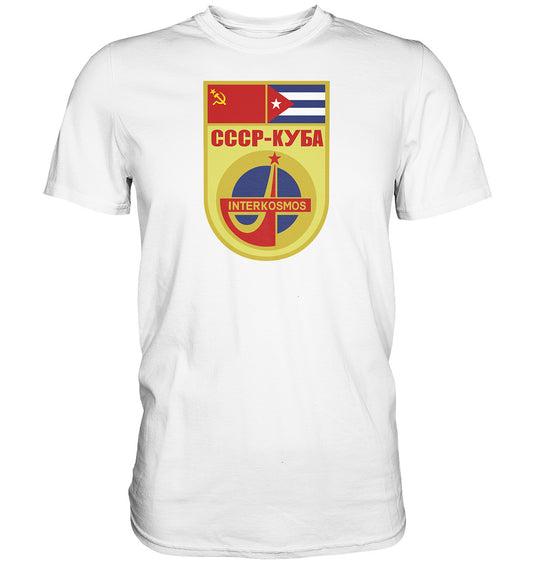 DDR Ostalgie Shirt Unisex • INTERKOSMOS CCCP KUBA WIMPEL