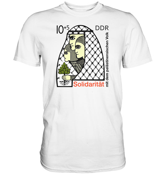 DDR Ostalgie Shirt Unisex • SOLIDARITÄT MIT DEM PALÄSTINENSISCHEN VOLK