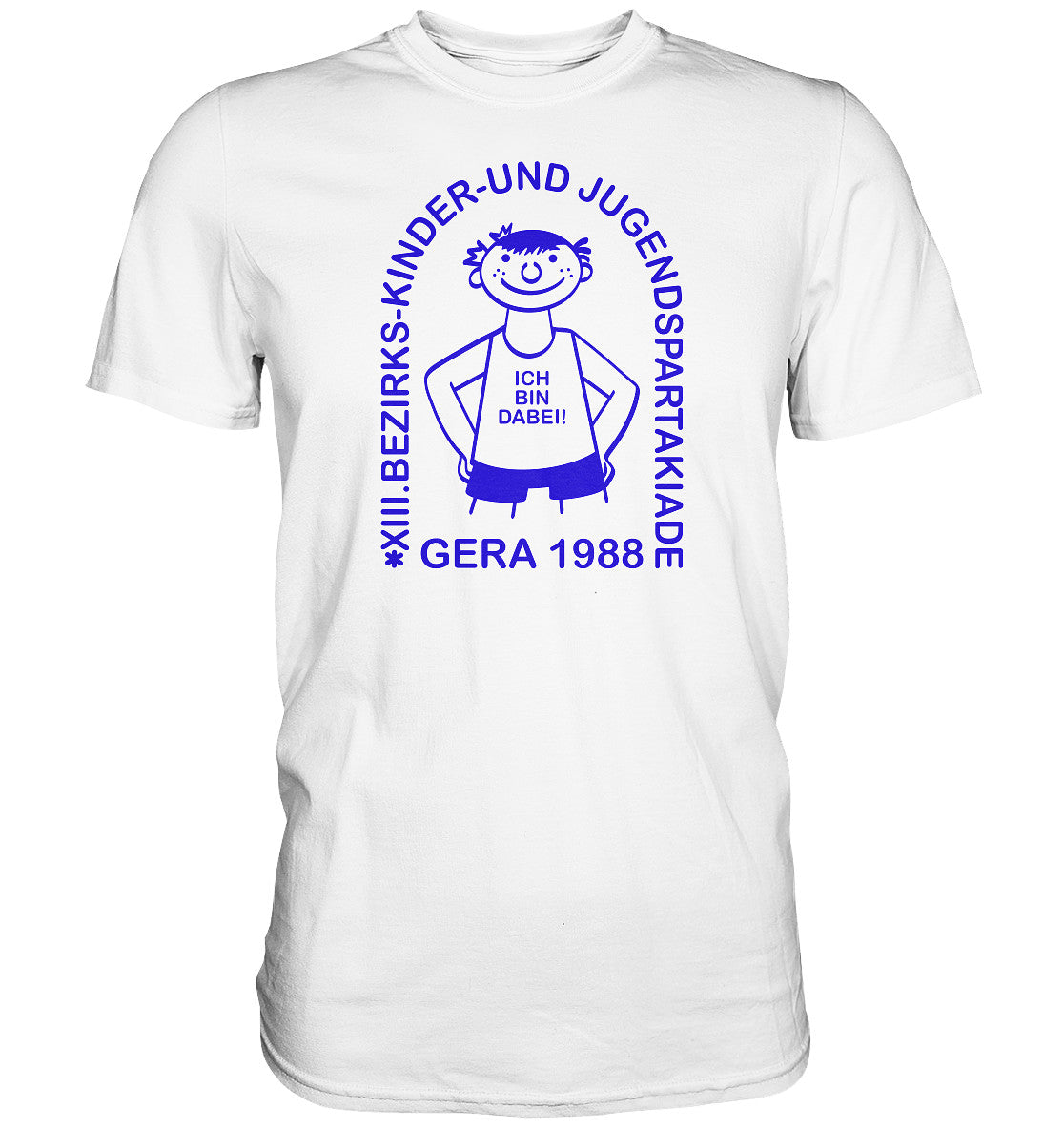 DDR Ostalgie Shirt Unisex • JUGENDSPARTAKIADE - GERA 1988