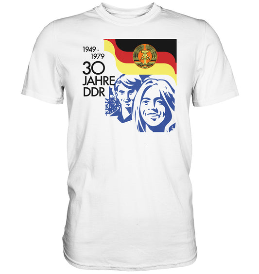 DDR Ostalgie Shirt Unisex • 30 JAHRE DDR - BRIEFMARKE