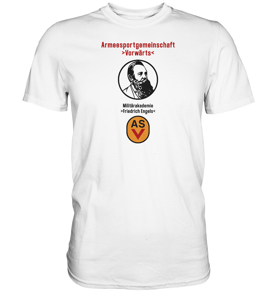 DDR Ostalgie Shirt Unisex • ASV MILITÄRAKADEMIE FRIEDRICH ENGELS