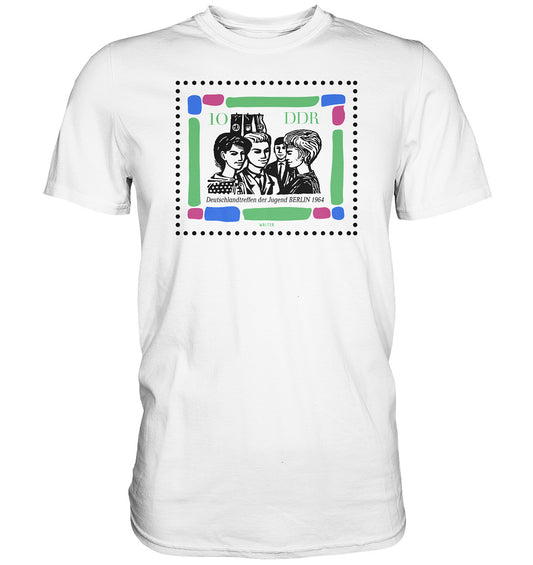 DDR Ostalgie Shirt Unisex • BRIEFMARKE - DEUTSCHLANDTREFFEN DER JUGEND