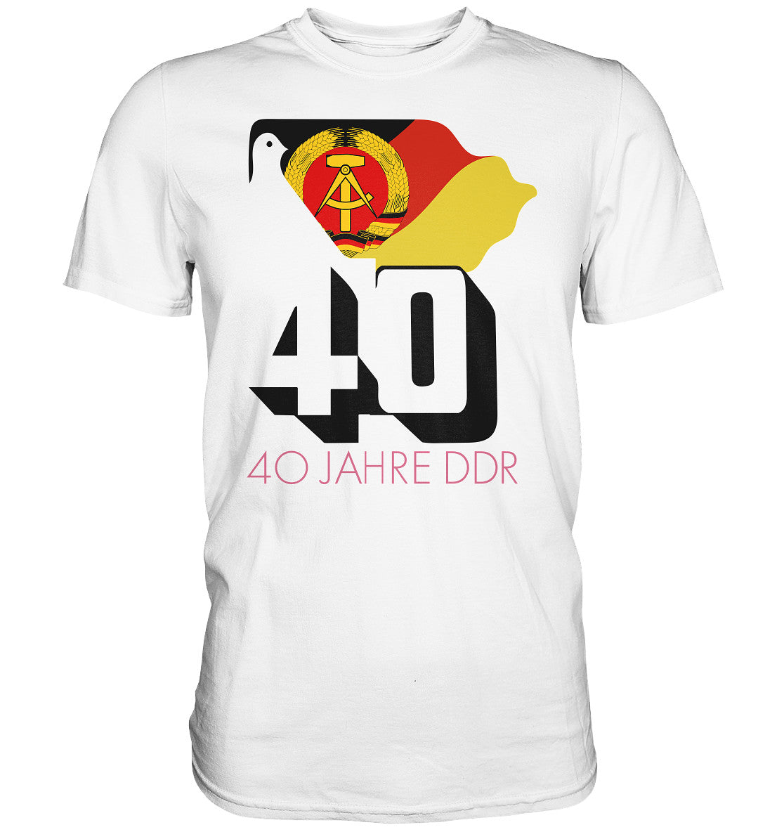 DDR Ostalgie Shirt Unisex • 40 JAHRE DDR - hell
