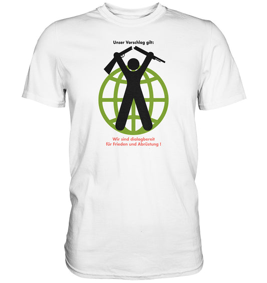 DDR Ostalgie Shirt Unisex •  FÜR FRIEDEN UND ABRÜSTUNG