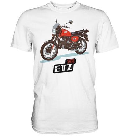DDR Ostalgie Shirt Unisex • MZ ETZ 150 ROT (ORIGINAL DDR-PLAKAT)