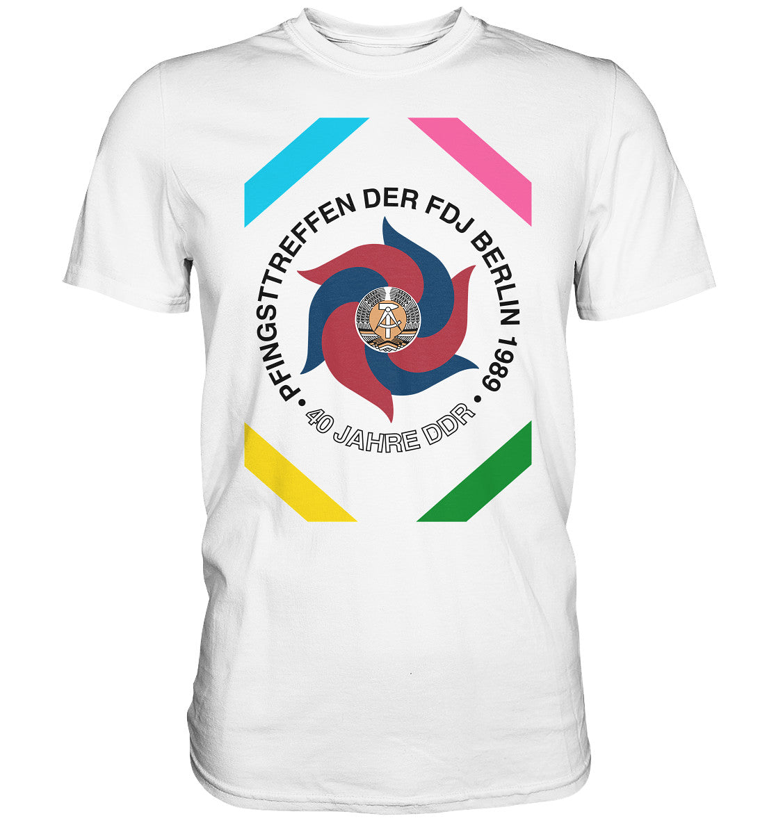 DDR Ostalgie Shirt Unisex • PFINGSTTREFFEN BERLIN 1989