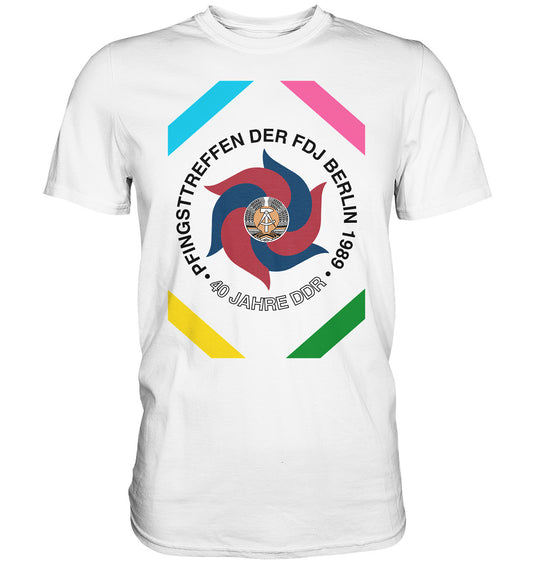 DDR Ostalgie Shirt Unisex • PFINGSTTREFFEN BERLIN 1989