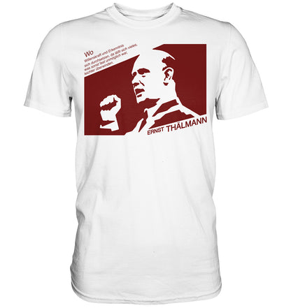 DDR Ostalgie Shirt Unisex • ERNST THÄLMANN - ORIGINAL DDR-PLAKAT