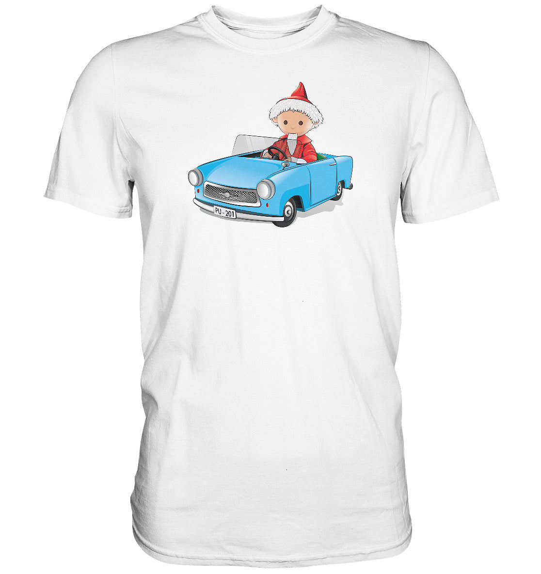 DDR Ostalgie Shirt Unisex • UNSER SANDMÄNNCHEN - TRABI-CRUISER (PU-201)