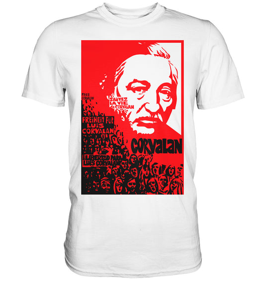 DDR Ostalgie Shirt Unisex • FREIHEIT FÜR LUIS CORVALAN (DDR ORIGINAL-PLAKAT)