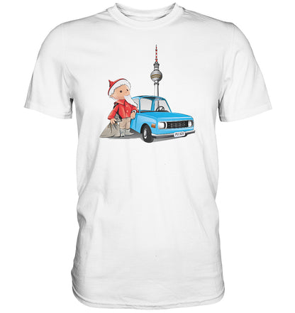 DDR Ostalgie Shirt Unisex • UNSER SANDMÄNNCHEN - MIT WARTBURG IN BERLIN (PU-325)