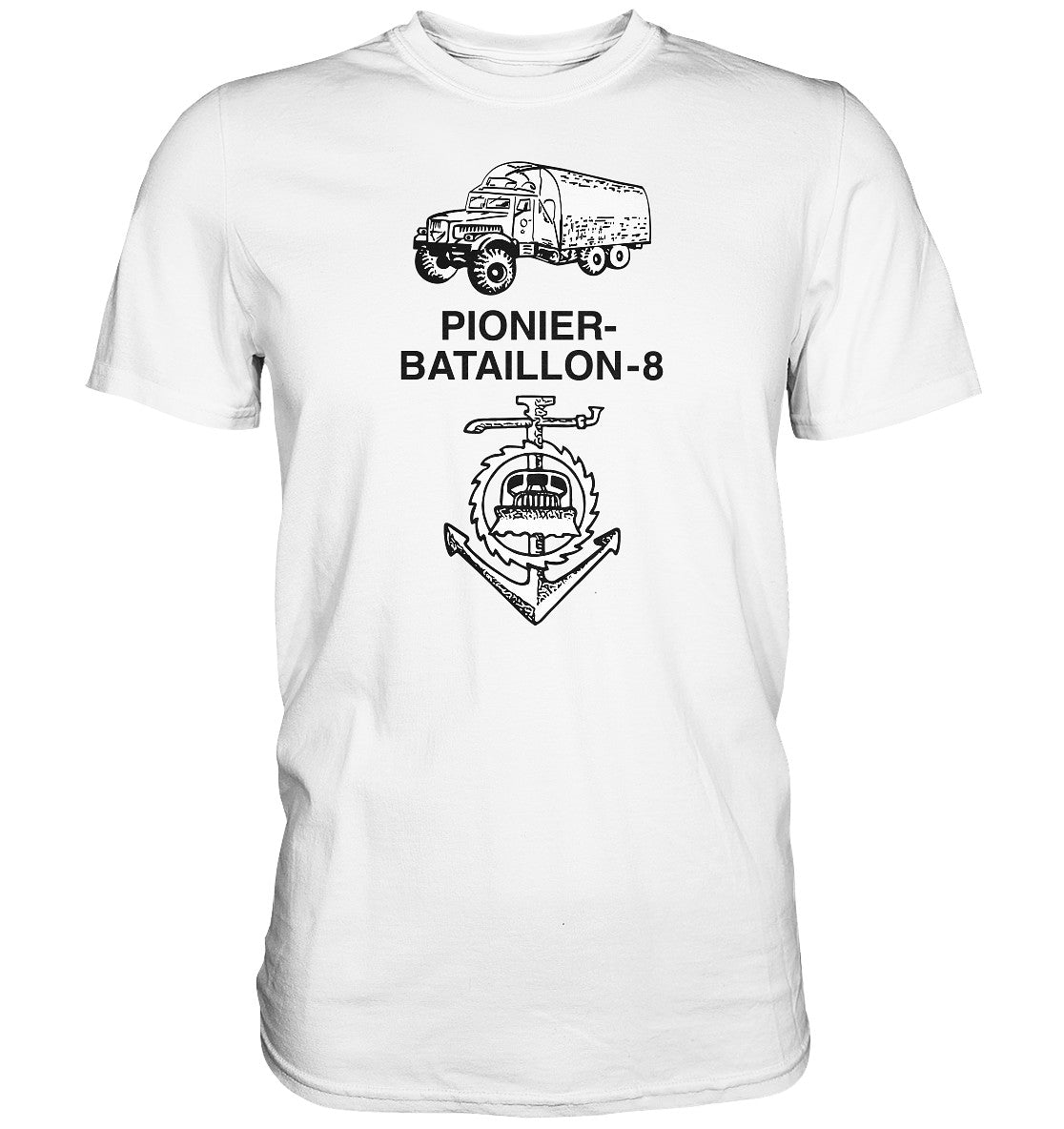DDR Ostalgie Shirt Unisex • NVA PIONIERBATAILLON 8