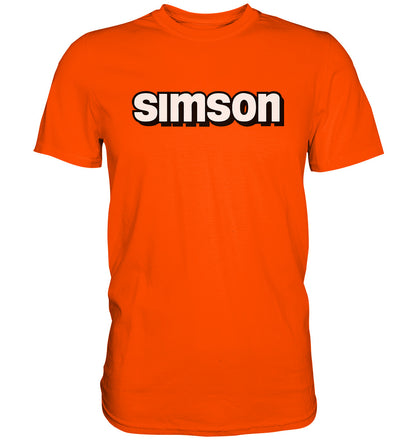 DDR Ostalgie Shirt Unisex • SIMSON - SCHRIFTZUG