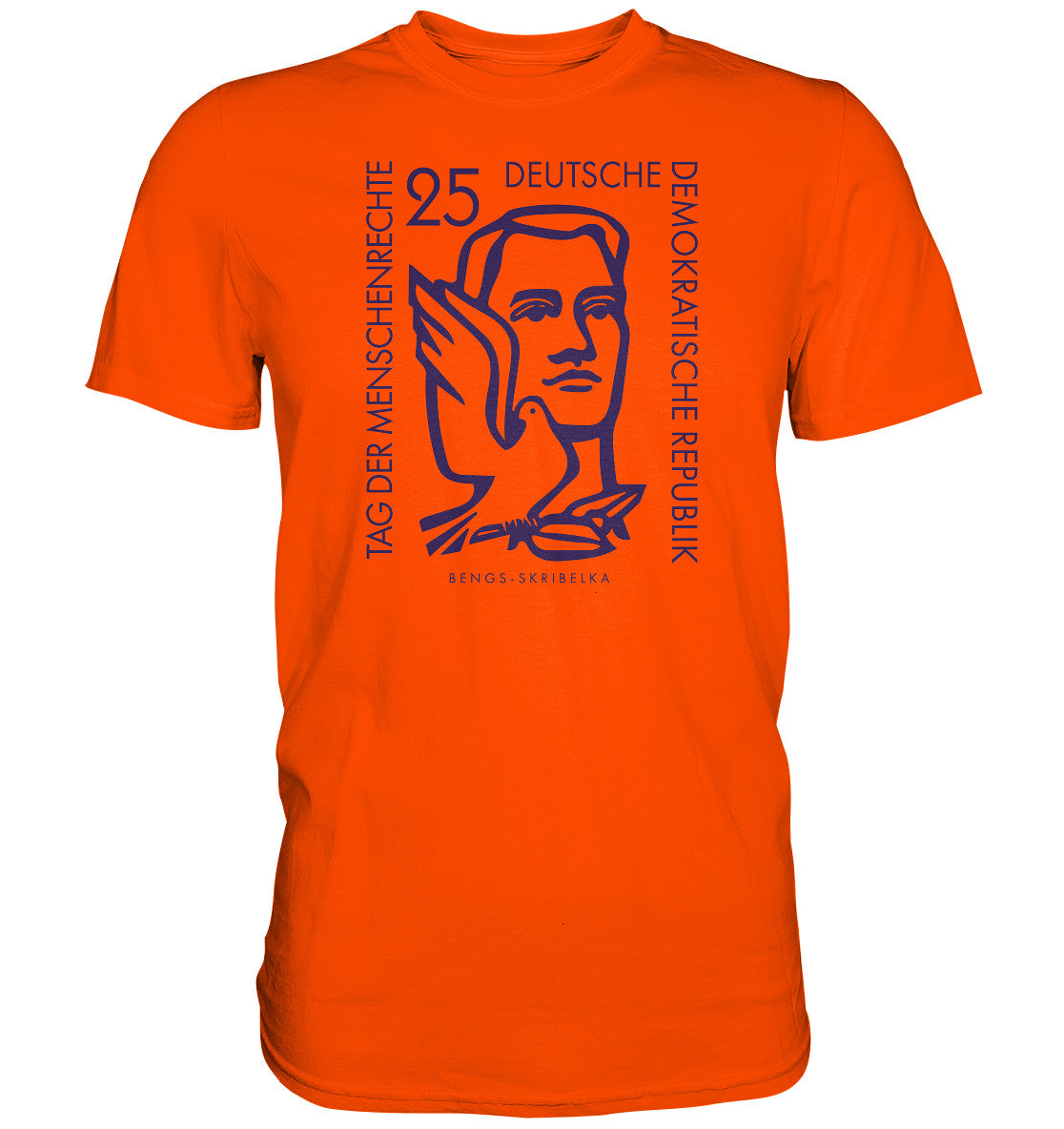 DDR Ostalgie Shirt Unisex • DDR BRIEFMARKE - TAG DER MENSCHENRECHTE