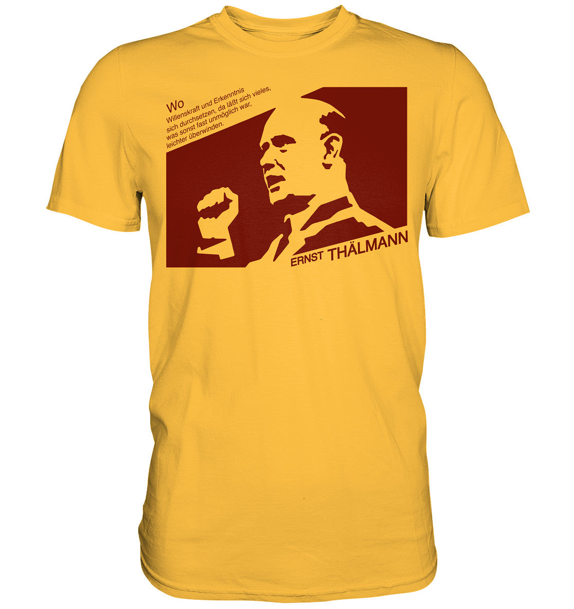 DDR Ostalgie Shirt Unisex • ERNST THÄLMANN - ORIGINAL DDR-PLAKAT
