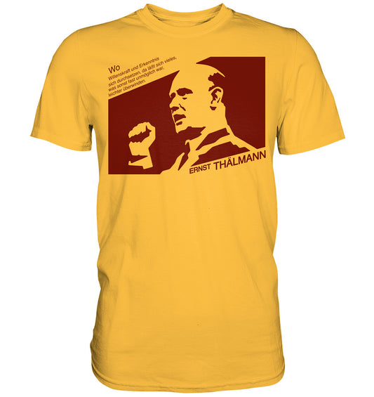 DDR Ostalgie Shirt Unisex • ERNST THÄLMANN - ORIGINAL DDR-PLAKAT