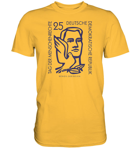 DDR Ostalgie Shirt Unisex • DDR BRIEFMARKE - TAG DER MENSCHENRECHTE