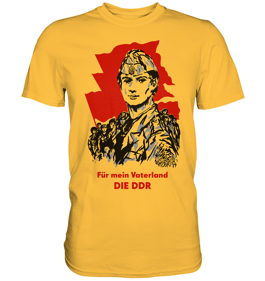 DDR Ostalgie Shirt Unisex • FÜR MEIN VATERLAND - DIE DDR (ORIGINAL GST-PLAKAT)