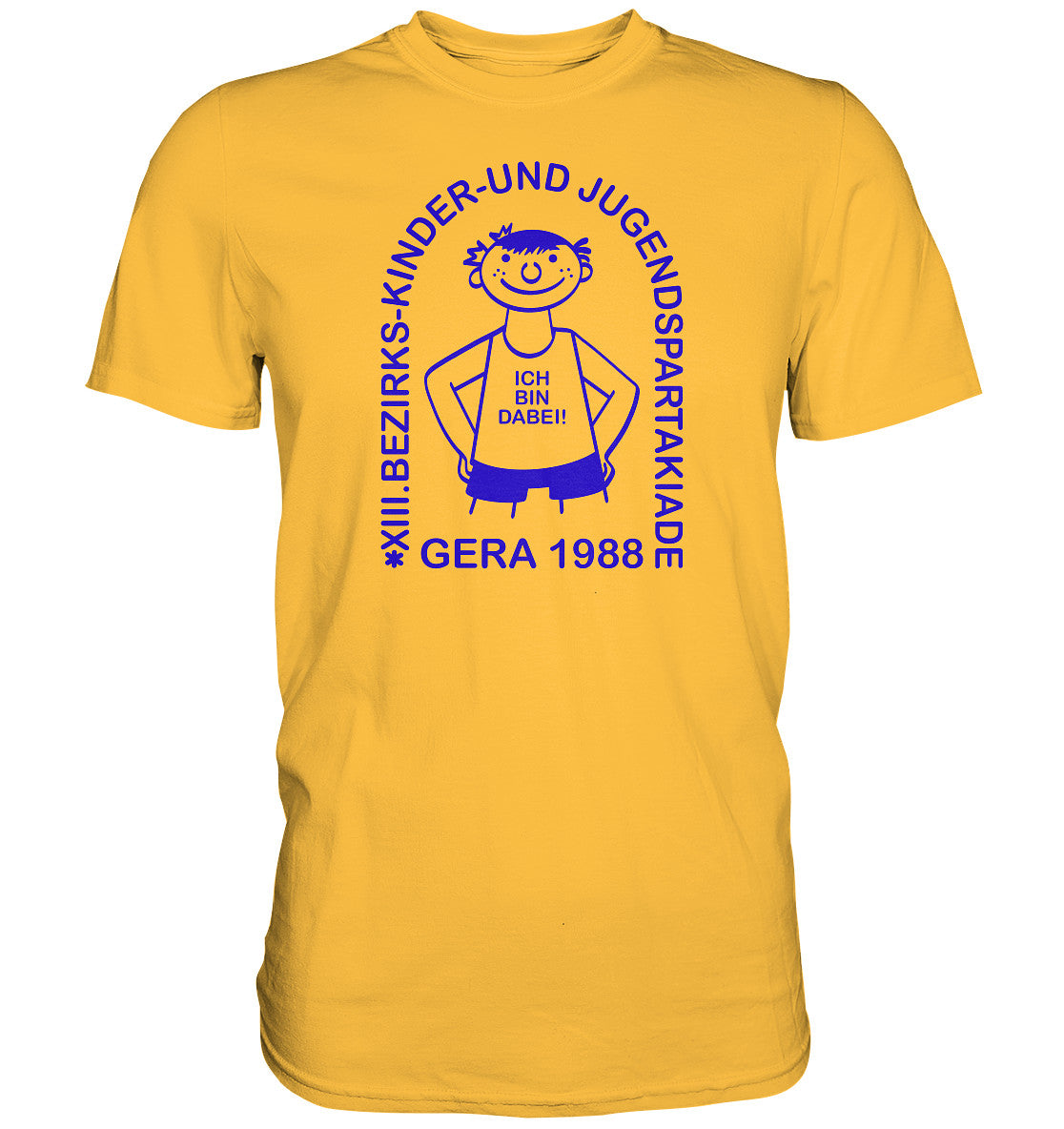 DDR Ostalgie Shirt Unisex • JUGENDSPARTAKIADE - GERA 1988