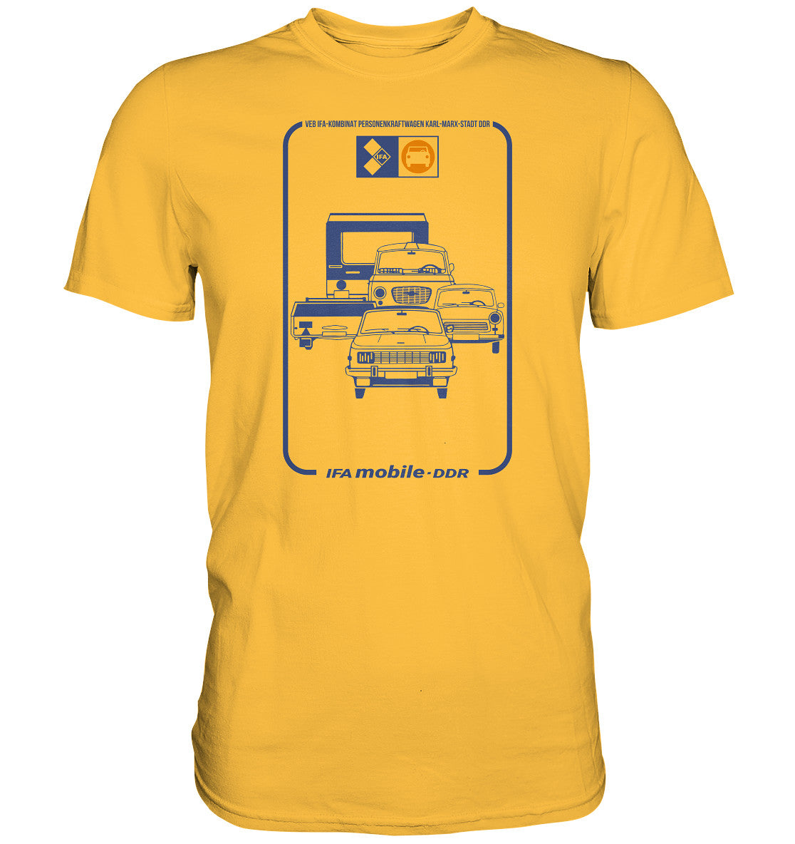DDR Ostalgie Shirt Unisex • VEB IFA-KOMBINAT PKW KARL-MARX-STADT