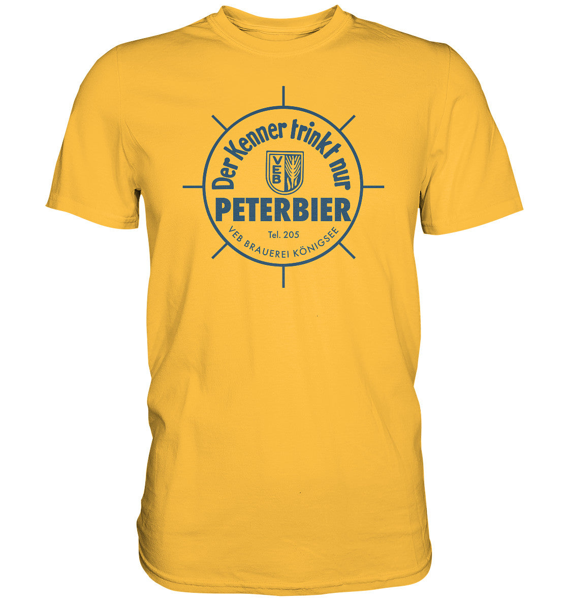 DDR Ostalgie Shirt Unisex • PETERBIER - VEB BRAUEREI KÖNIGSEE