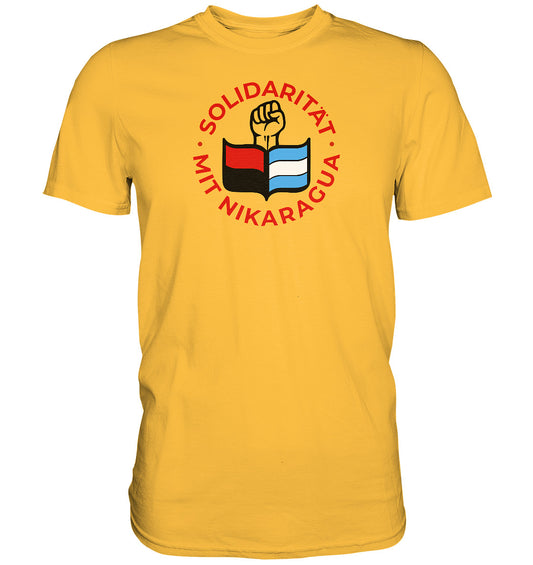 DDR Ostalgie Shirt Unisex • SOLIDARITÄT MIT NIKARAGUA