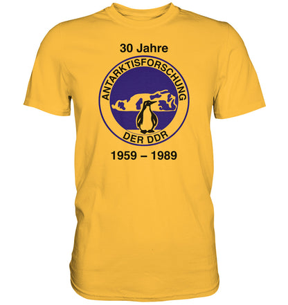 PREMIUM SHIRT UNISEX • 30 JAHRE ANTARKTISFORSCHUNG DER DDR - 1989