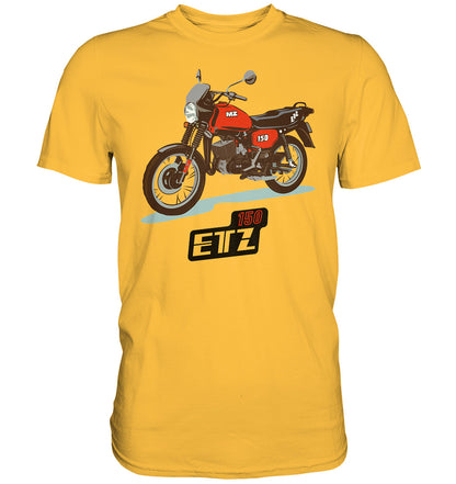 DDR Ostalgie Shirt Unisex • MZ ETZ 150 ROT (ORIGINAL DDR-PLAKAT)