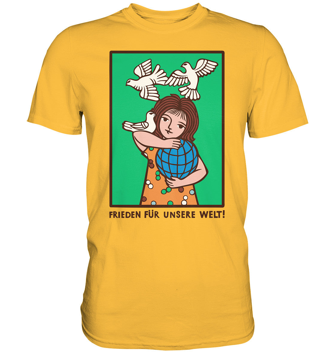 DDR Ostalgie Shirt Unisex • FRIEDEN FÜR UNSERE WELT! (DDR-ORIGINAL-PLAKAT)