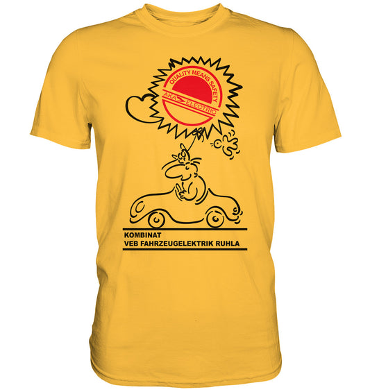 DDR Ostalgie Shirt Unisex • AKA ELEKTRIK - VEB FAHRZEUGELEKTRIK RUHLA