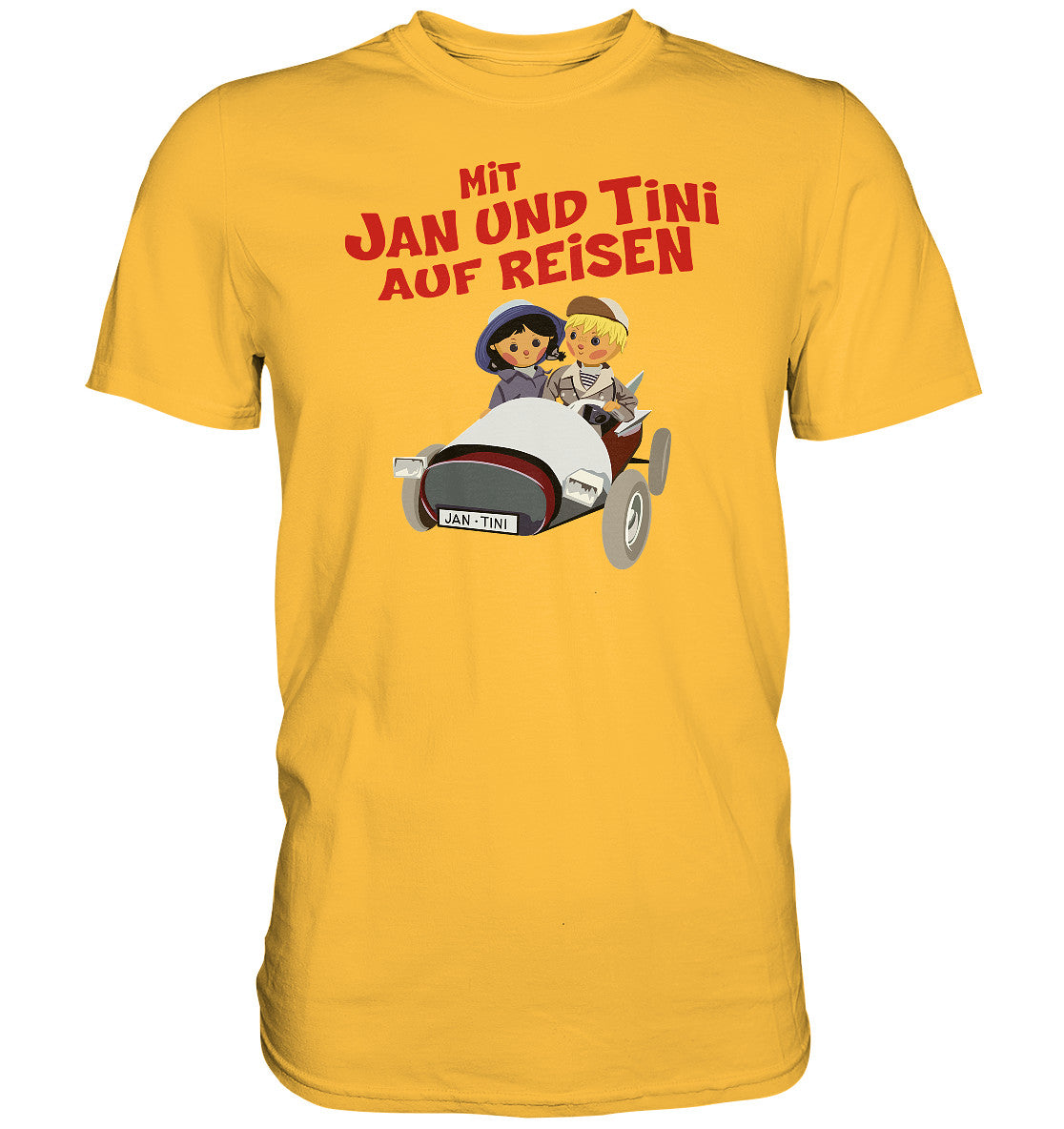 DDR Ostalgie Shirt Unisex • MIT JAN UND TINI AUF REISEN