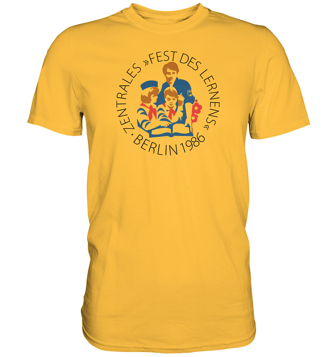 DDR Ostalgie Shirt Unisex • FEST DES LERNENS, BERLIN 1986