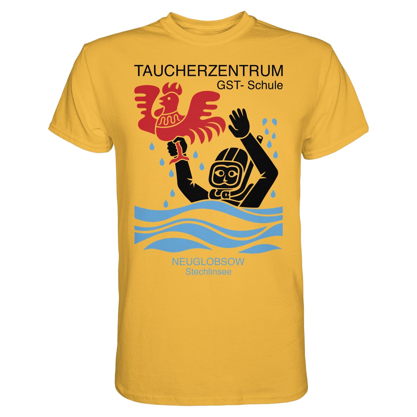 DDR Ostalgie Shirt Unisex • GST-TAUCHSCHULE NEUGLOBSOW STECHLINSEE