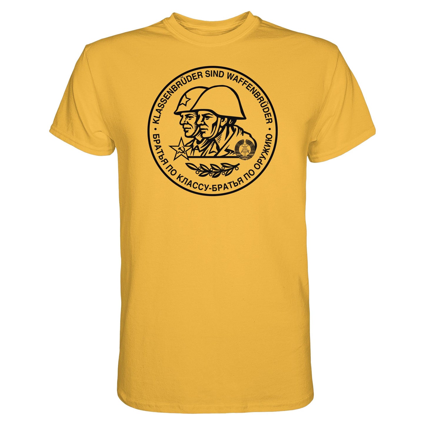 DDR Ostalgie Shirt Unisex • KLASSENBRÜDER SIND WAFFENBRÜDER (NVA)