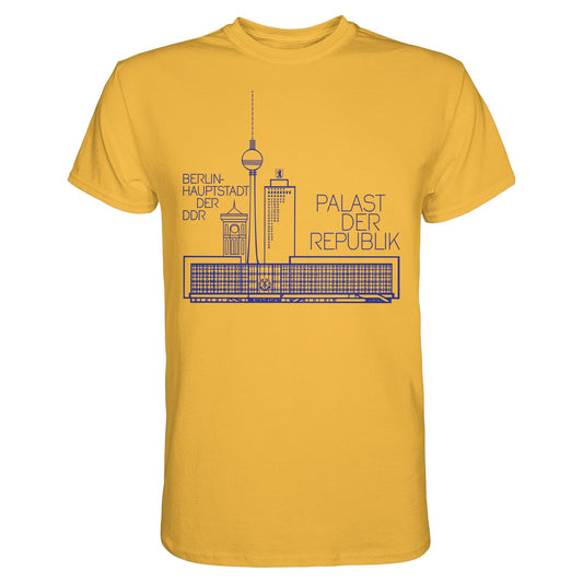 DDR Ostalgie Shirt Unisex • PALAST DER REPUBLIK (ORIGINAL ERSTTAGSSTEMPEL)