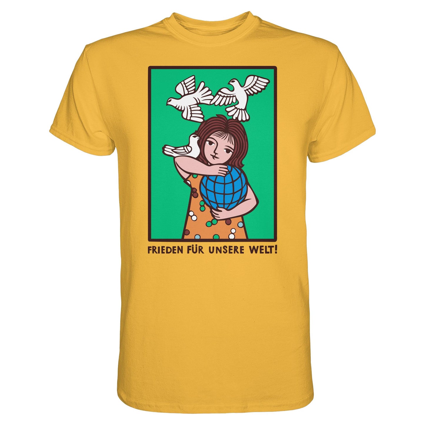 DDR Ostalgie Shirt Unisex • FRIEDEN FÜR UNSERE WELT! (DDR-ORIGINAL-PLAKAT)