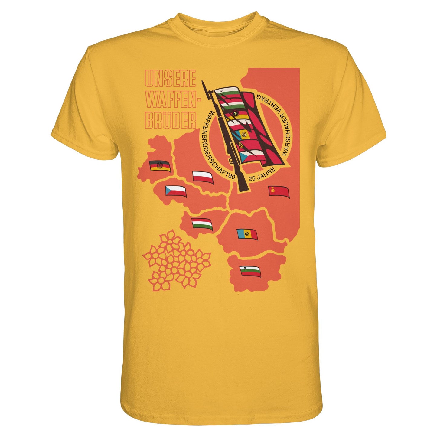 DDR Ostalgie Shirt Unisex • WAFFENBRÜDERSCHAFT80 - WARSCHAUER VERTRAG