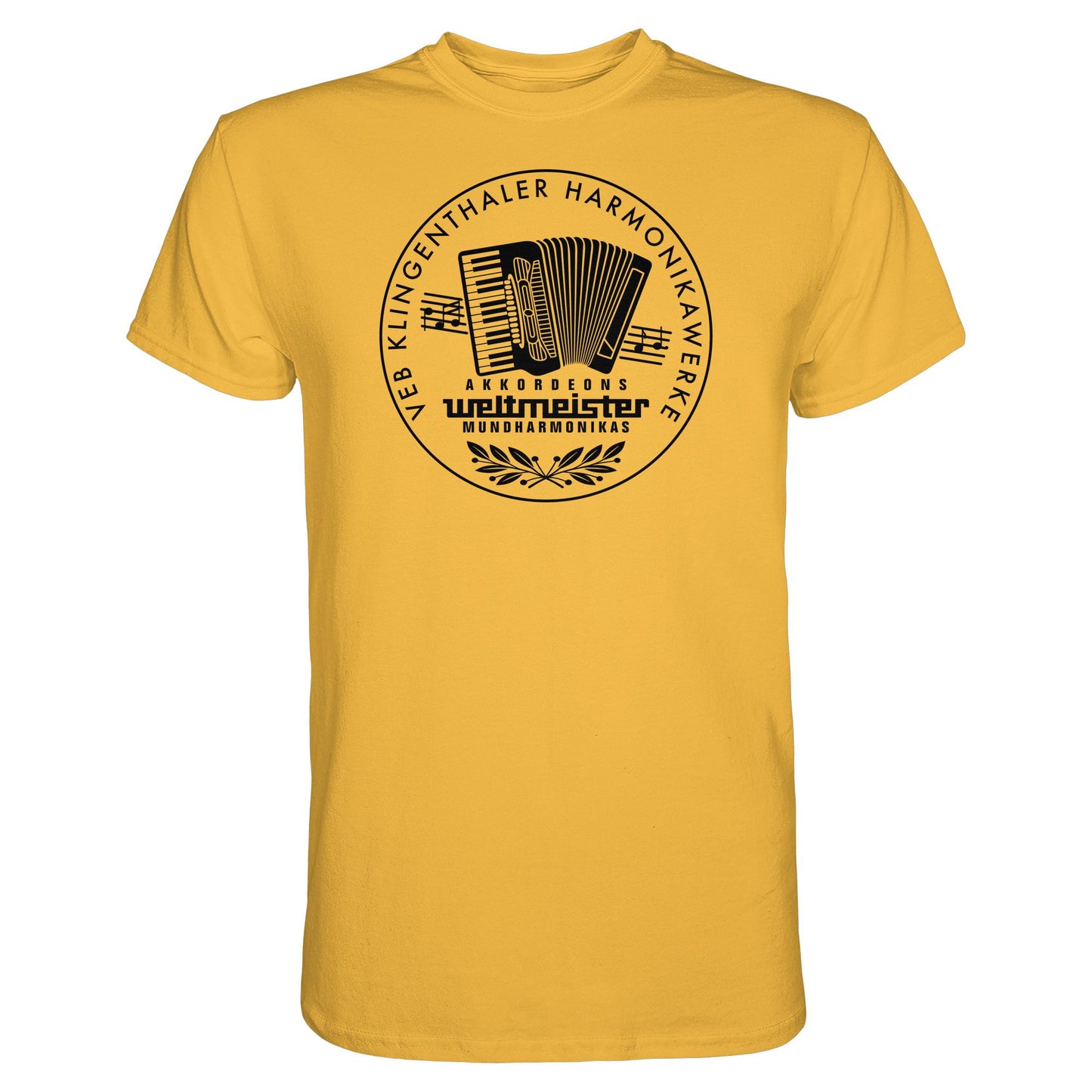 DDR Ostalgie Shirt Unisex • WELTMEISTER VEB KLINGENTHALER HARMONIKAWERKE