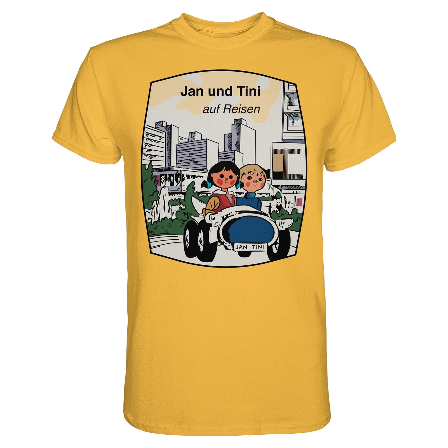 DDR Ostalgie Shirt Unisex • JAN UND TINI AUF REISEN (ORIGINAL QUARTETT)