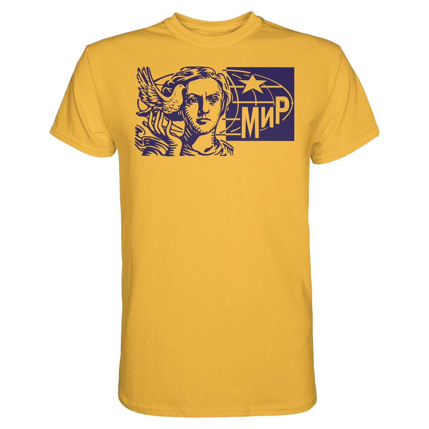 DDR Ostalgie Shirt Unisex • MIR - FRIEDEN (ORIGINAL BRIEFMARKE)