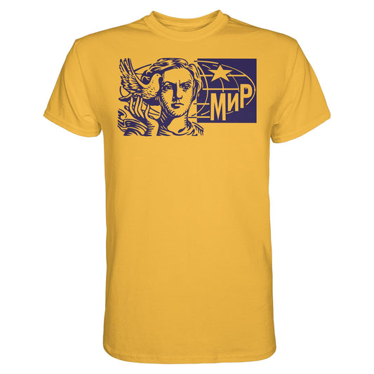 DDR Ostalgie Shirt Unisex • MIR - FRIEDEN (ORIGINAL BRIEFMARKE)