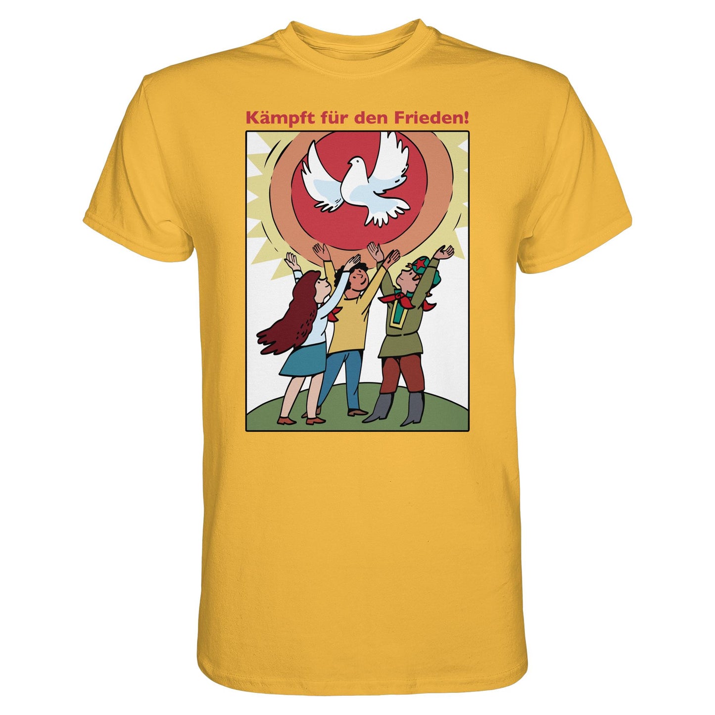 DDR Ostalgie Shirt Unisex • KÄMPFT FÜR DEN FRIEDEN! (DDR-ORIGINAL-PLAKAT)