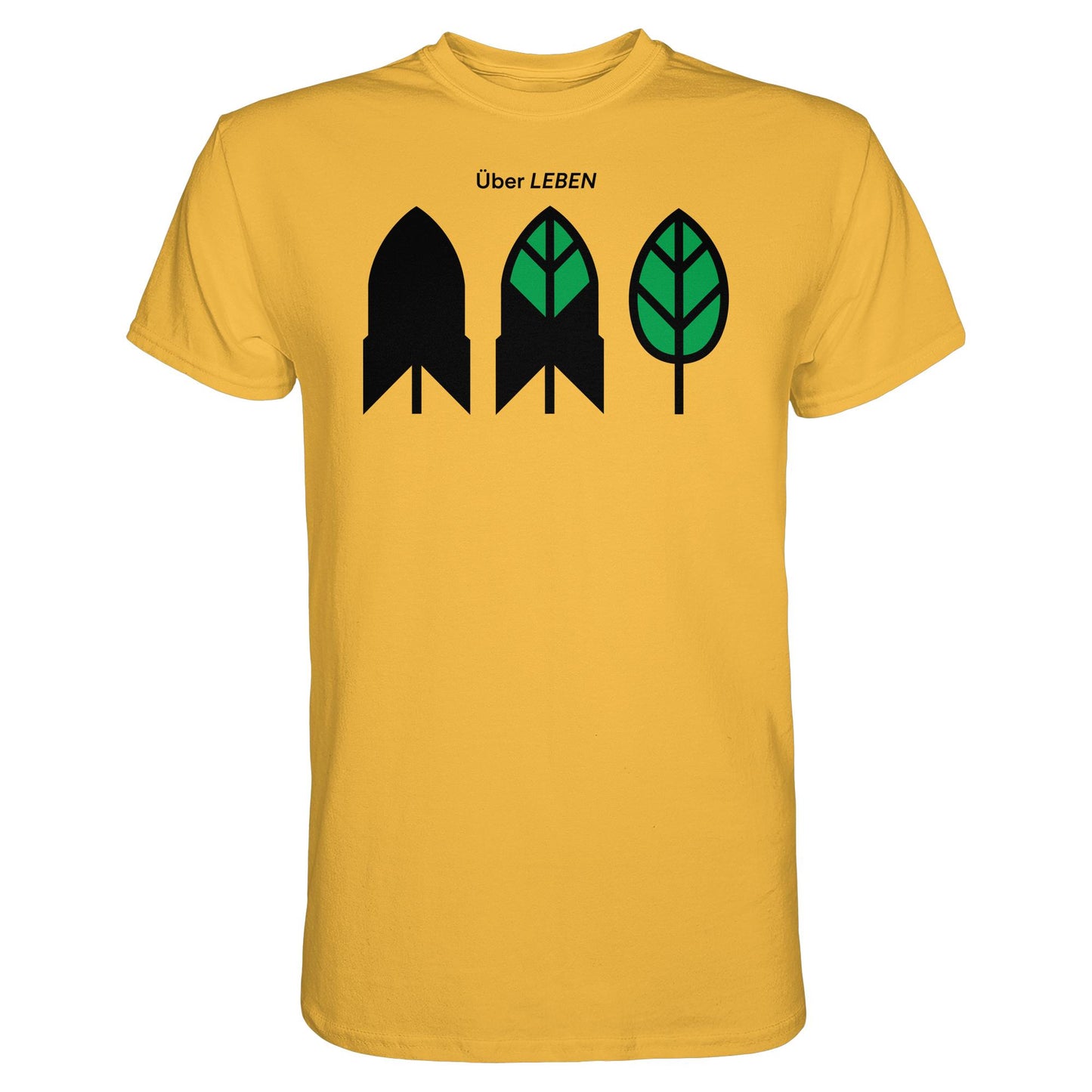 DDR Ostalgie Shirt Unisex • ÜBER LEBEN (ORIGINAL FRIEDENS-PLAKAT)