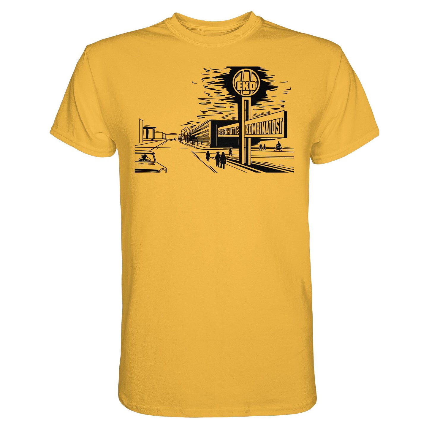 DDR Ostalgie Shirt Unisex • EISENHÜTTENKOMBINAT OST (EKO) - ORIGINAL POSTSTEMPEL
