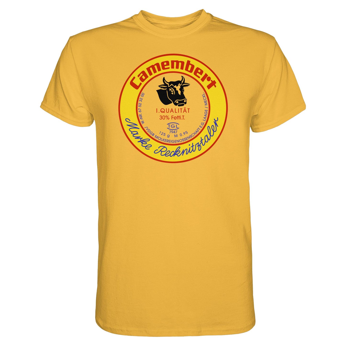 DDR Ostalgie Shirt Unisex • RECKNITZTALER CAMEMBERT - MOLKEREIGENOSSENSCHAFT LAAGE