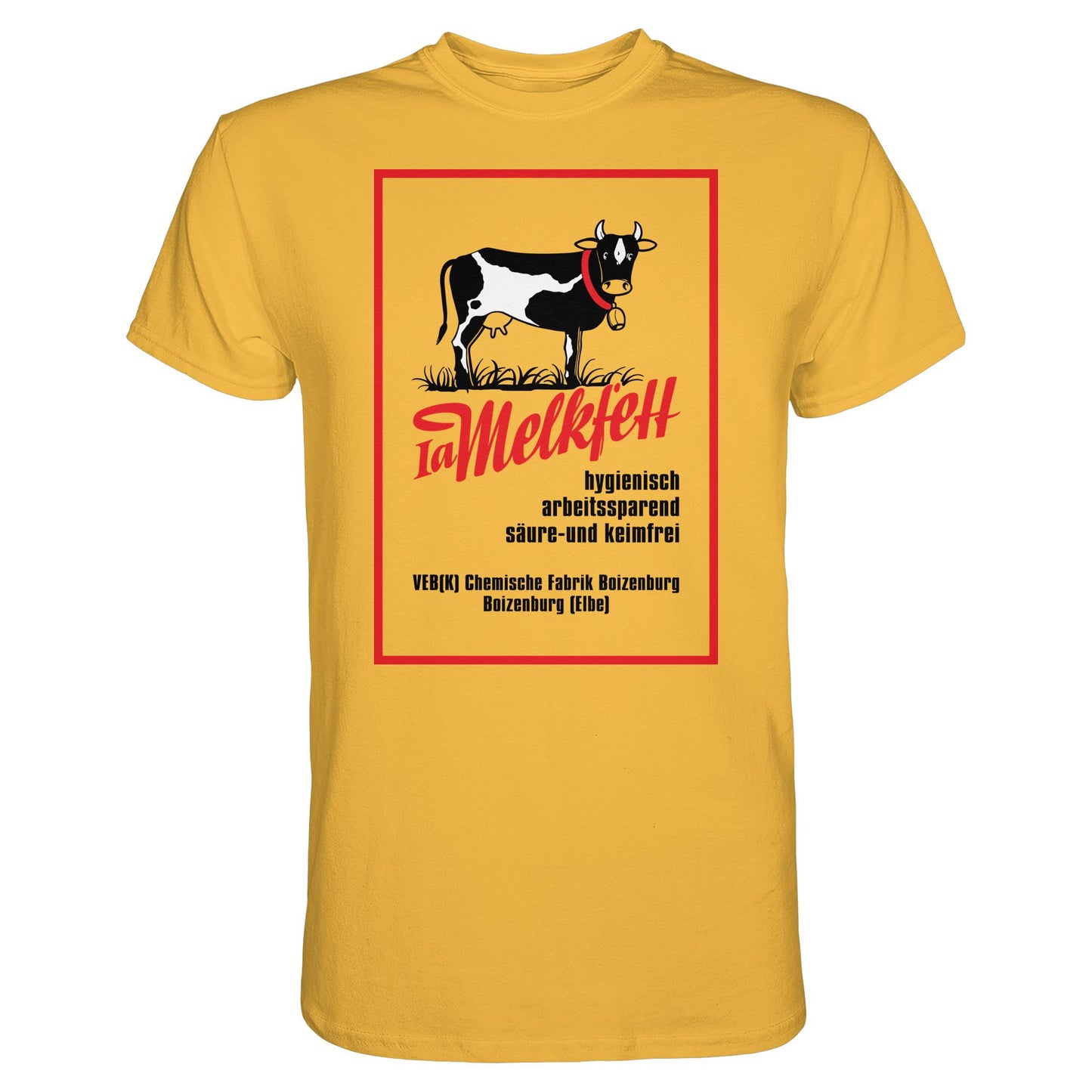 DDR Ostalgie Shirt Unisex • 1A MELKFETT - VEB BOIZENBURG